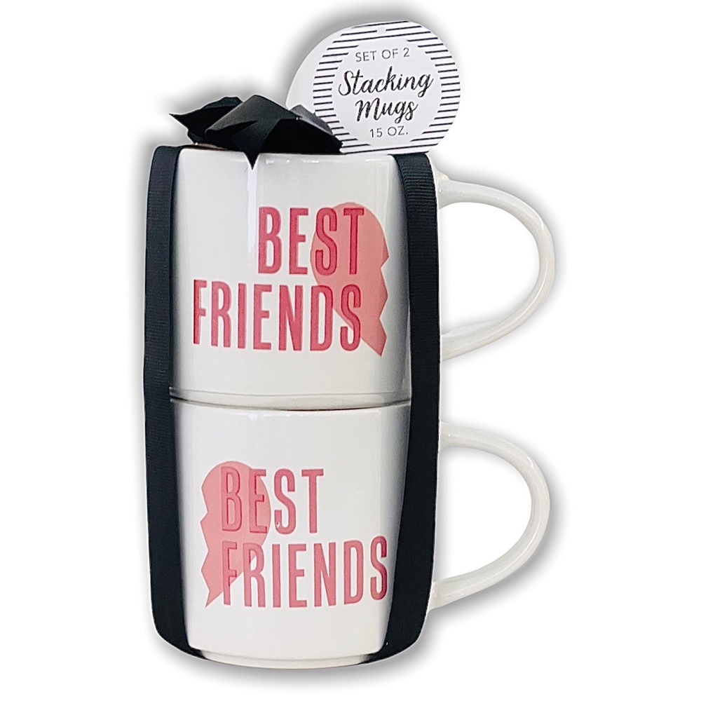Stacking MUGS 2 Pack “BEST FRIENDS/BEST FRIENDS”